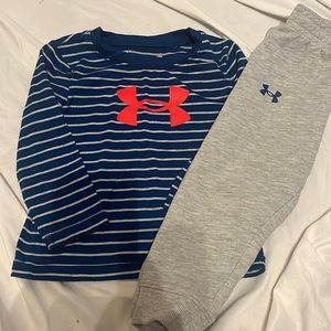 Under Armor Toddler Boy Navy/ Grey 2pc Outfit